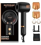 Supreme Trimmer Hair Dryer SHD347, 300 Million Negative Ionic Blow Dryer | 110,000 RPM Brushless ...