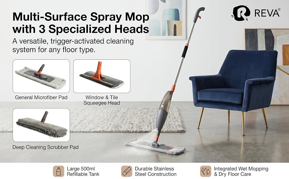 R REVA Spray Mop