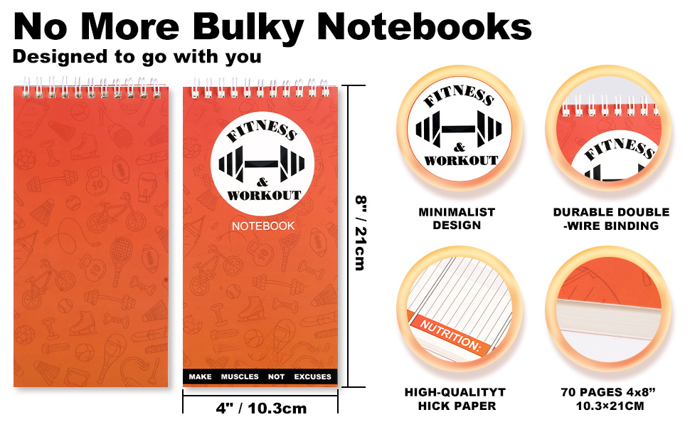 Compact Gym Notebook &amp;amp;amp; Workout Journal