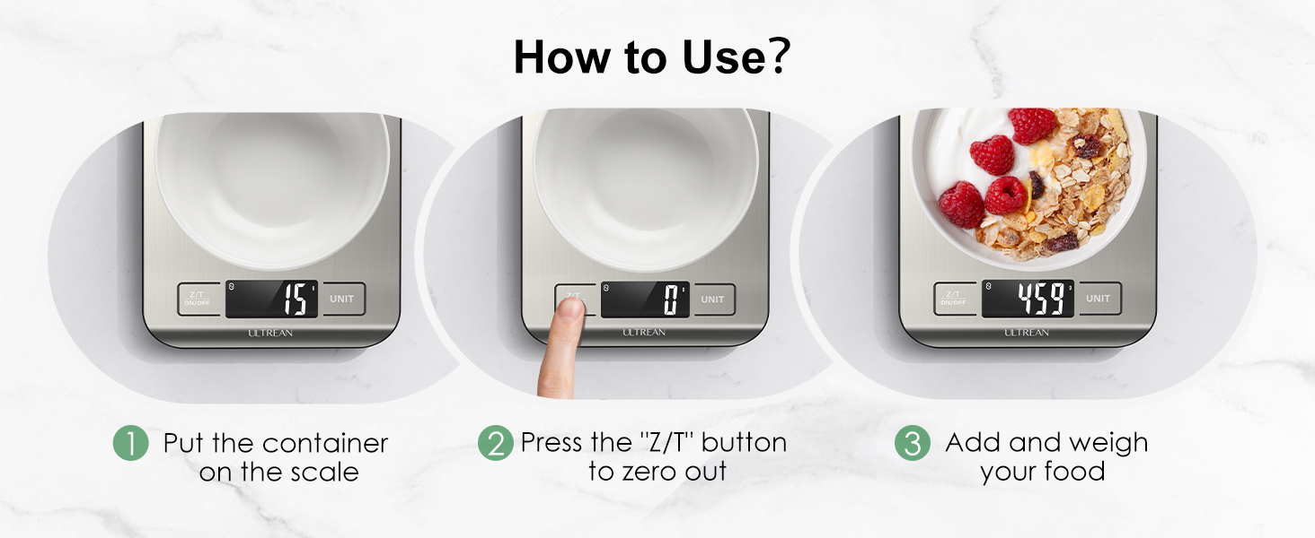 Smart Food Kitchen Scale with Nutritional Calculator