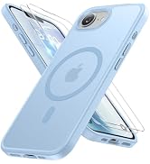 Miracase for iPhone 16e case &amp; iPhone 17e Case for MagSafe [with 2×9H+ Screen Protectors] TOP Mil...