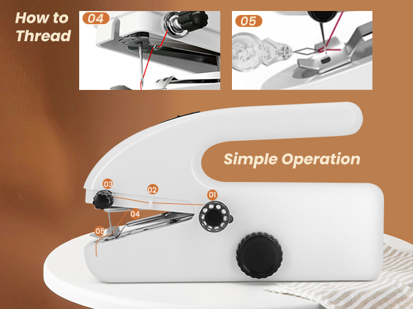manual sewing machine maquina de coser de mano hand held sewing device mini maquina de coser 