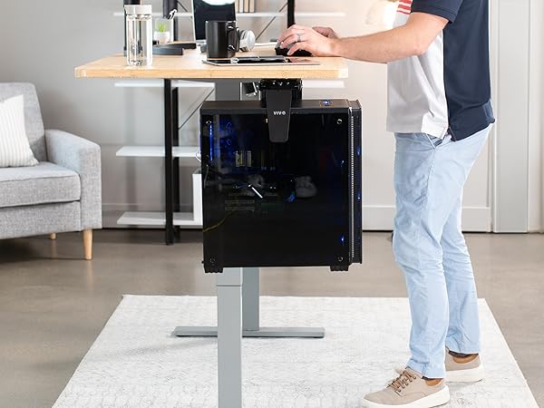 pc mount under desk, adjustable computer holder, cpu wall mount, swivel tower stand, desk pc tray