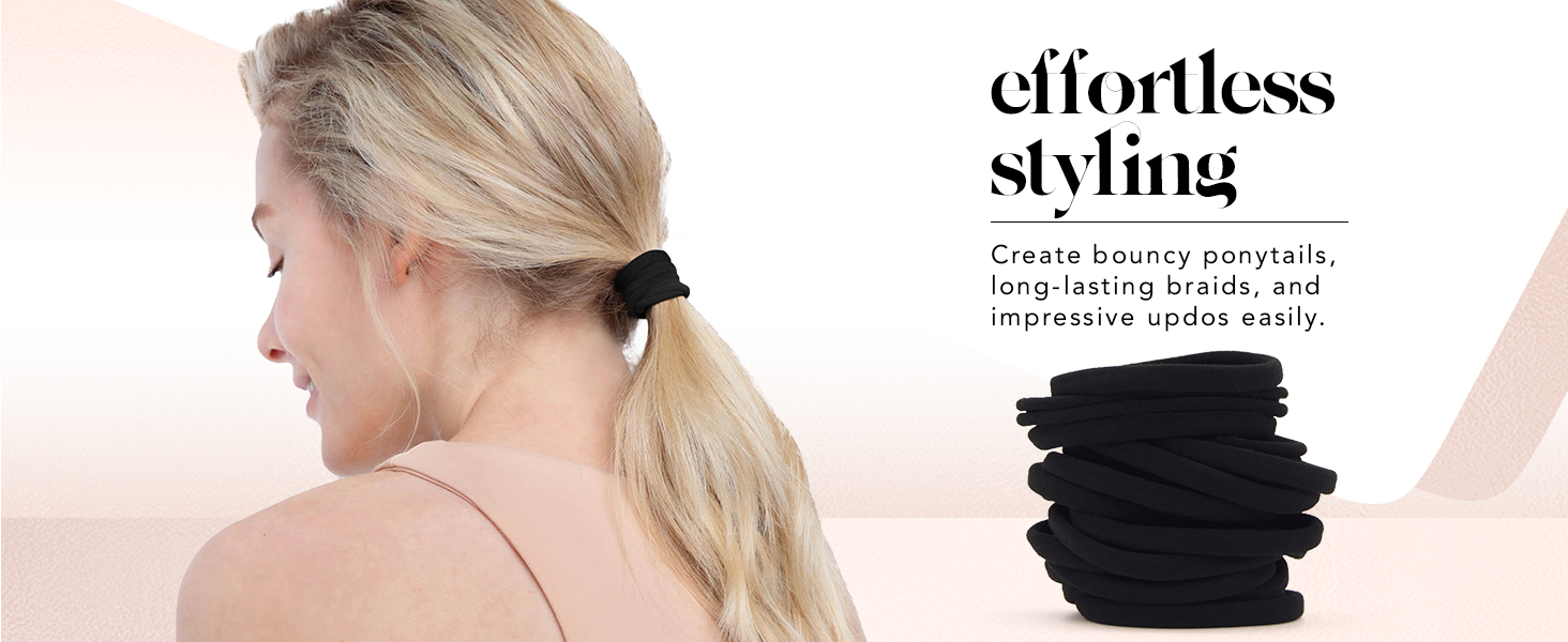 strong gift set anti breakage creaseless non damaging ponytail holder ties men bow girls kids