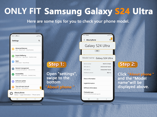 FNTCASE for Samsung Galaxy S24-Ultra Case