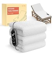 HOMLYNS LuxeHeat Massage Table Warmer Heating Pad, 30" x 72" Soft Fleece Professional Massage The...