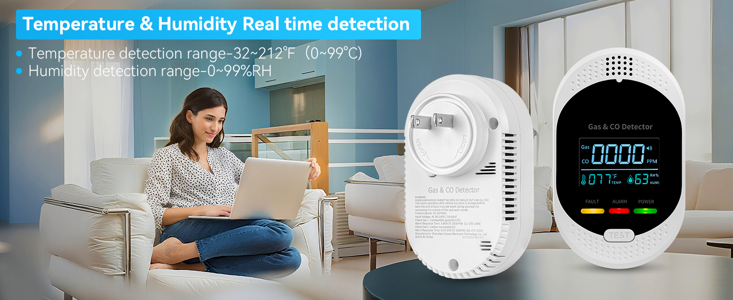 portable carbon monoxide detector for travel