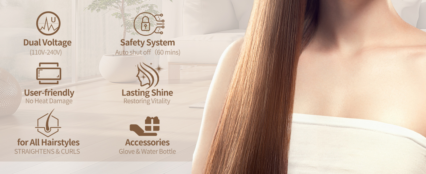 S088 Steam Hair Straightener Iron