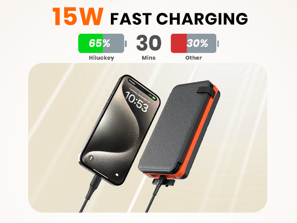 15w fast charging solar power bank