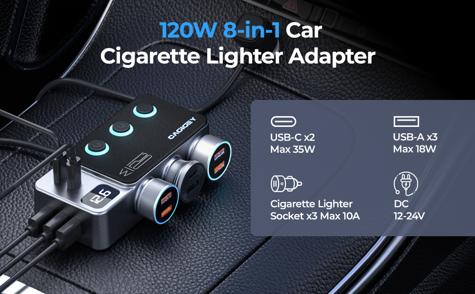 Cigarette Lighter Splitter
