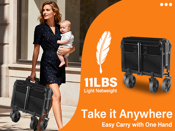 Weighs only 11 lbs for easy one-handed carrying and portability.