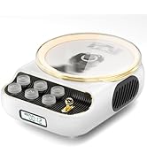 Retro Portable CD Players with Bluetooth Speakers, FM Radio, Night Light, LCD Display, 4000 mAh B...