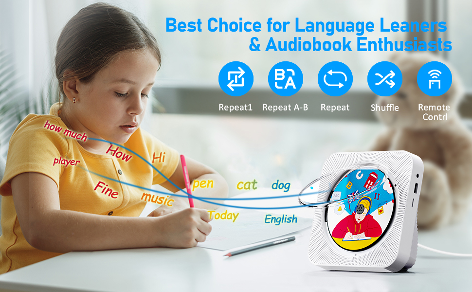 cd player for language leaners