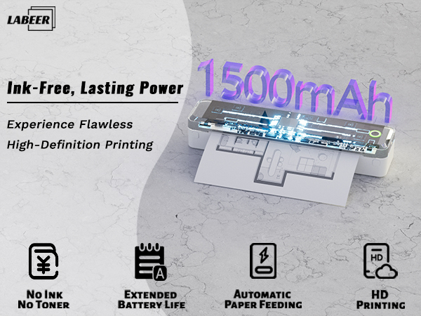 Ink-Free, Lasting Power: Experience Flawless, High-Definition Printing.