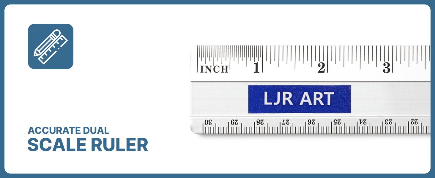 ACCURATE DUAL SCALE RULER
