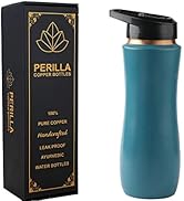 SPN-FOR1 100% Pure Copper Bottle with Sipper &amp; Lid 25.37 Oz Ayurvedic Water Bottle Multipurpo...