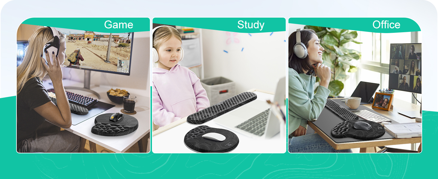 mouse pad wirst rest for gaming, office,study