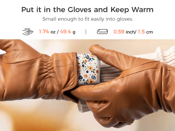hand warmers in gloves