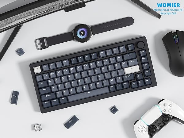 Womier Keyboard Keycaps - PBT Keycaps for Mechanical Keyboard Cherry Profile Key caps