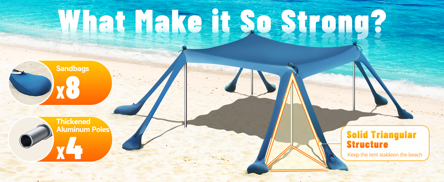 beach sun shade canopy