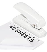 JIKIOU Single Hole Punch, 40 Sheets Punch Capacity Hole Puncher Single, Small Hole Punch with Non...