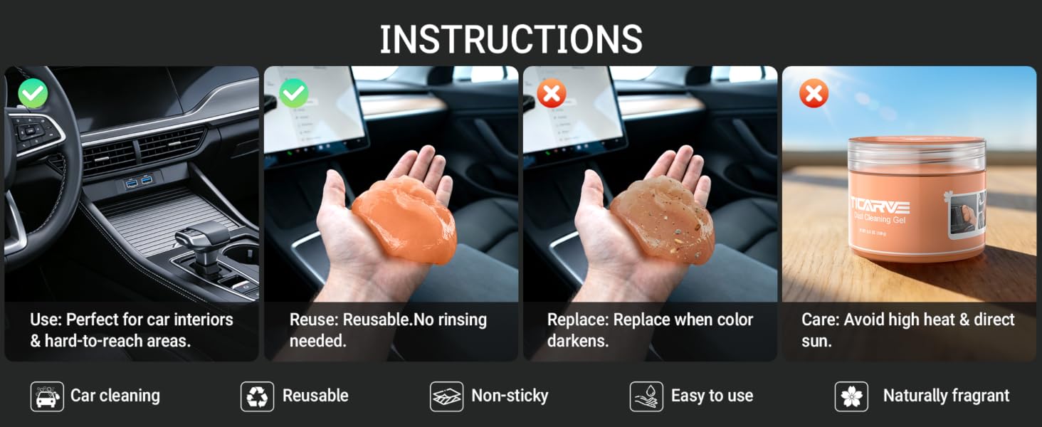 car cleaning gel