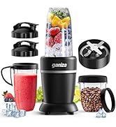 Ganiza Blender for Smoothies, 14 Pcs Smoothie Blender for Kitchen, Max 1300W Portable Blenders fo...