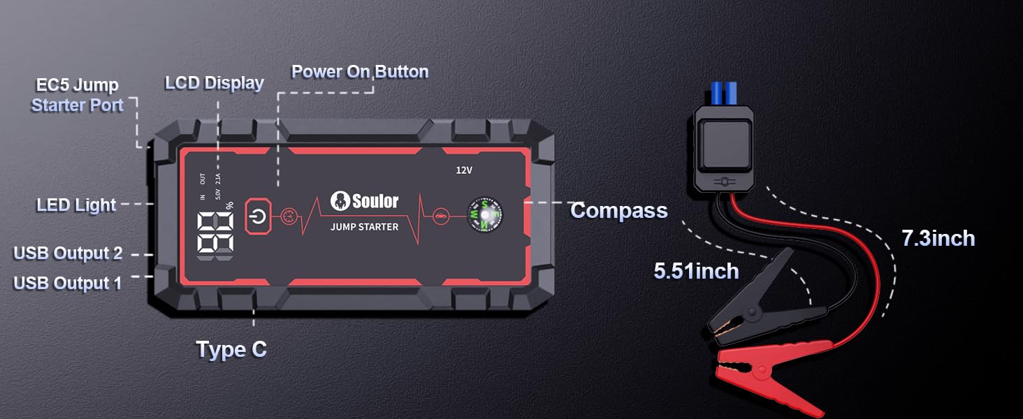 battery pack for cars jumpstart jump box