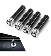 Zosgrew 4 PCS Car Door Lock Knobs, Carbon Fiber Auto Door Pull Pin Covers, Skull-shaped Vehicle H...