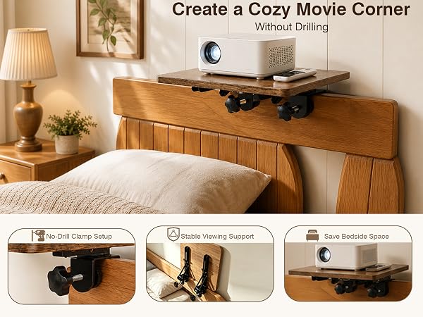 projector shelf for wall