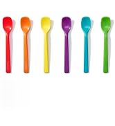 Small Silicone Stirring Spoon, Quiet and Reusable Espresso Coffee Stirrer, Mini Spatula, Jar Scra...