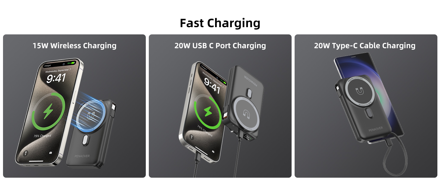 20w fast charging power bank