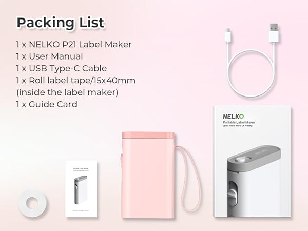 Nelko P21 label maker label makers