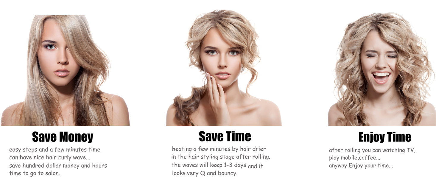 heatless hair curls