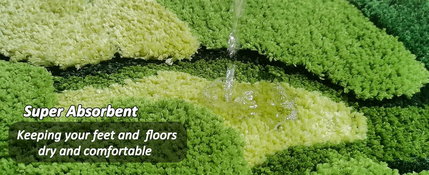 leaves bath rug