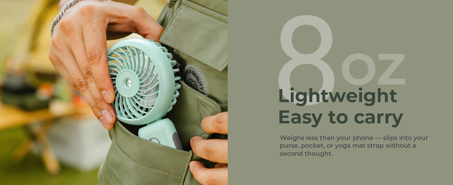 portable fan rechargeable