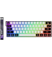 OHY 60% Gaming Keyboard,Wired Backlit Mini Membrane Keyboard, Strong Mechanical Feel for PC/Mac G...