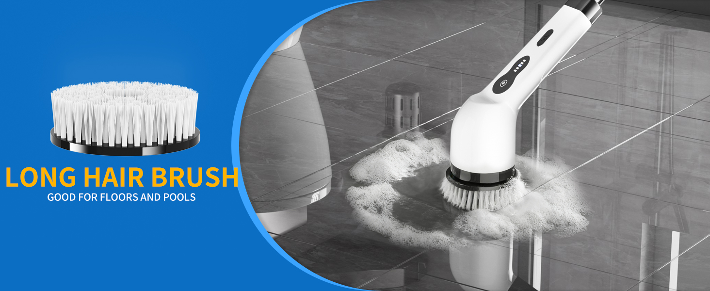 bathroom scrubber shower brush for cleaning shower scrubber with long handle