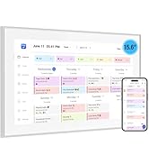 Akimart 15.6 inch Wall Planner Digital Calendar & Chore Chart, Smart Touchscreen Interactive Disp...