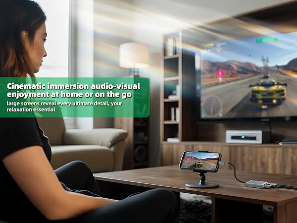 8K@60Hz USB C to DisplayPort 1.4 Adapter Unidirectional, 4K 1200Hz Type C to Display Port Adapter