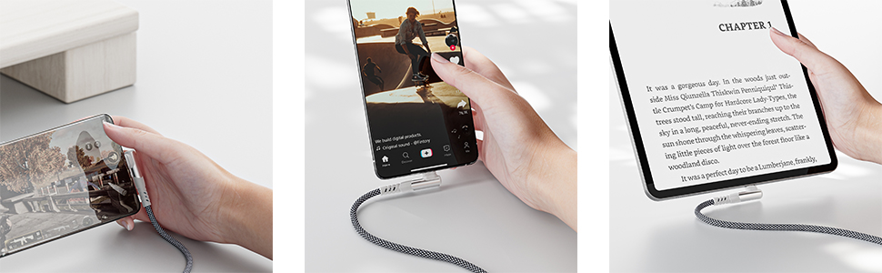 Fasgear usb c cable black type c cable cord 100w 90-degree type c fast charging pd cable usb 2.0