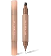 SHEGLAM HAIR Dark Brown Hairline Filler Pen - 2-in-1 Hairline Stick &amp; Brow Texture Pen, Waterproo...