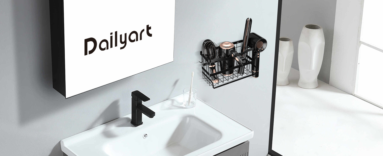 hair dryer wall mount holder hot tools holder for vanity wall hair dryer holder