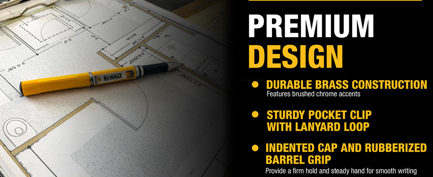 Premium Design - Brass Construction, Pocket Clip with a Rubberized Barrel Grip