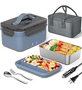 Herrfilk Electric Lunch Box Food Heater 100W, 4 in 1 Ultra Quick Heated Lunch Boxes for Adults 12...