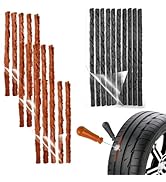 25PCS Rubber Tire Plugs Kit 100mm*3.5mm &amp; 100mm*6mm,Heavy Duty Car Tire Repair Plugs Kit for Emer...