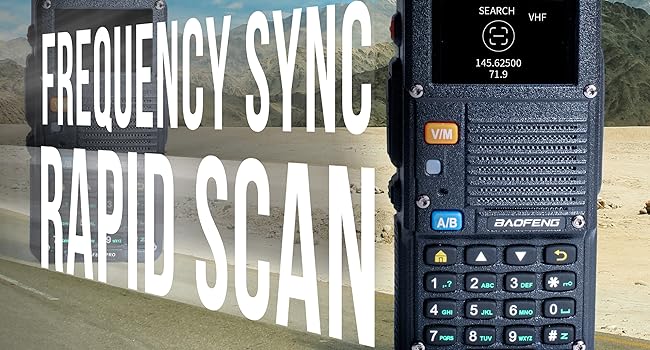 BF-F8HP PRO with quick frequency sync feature for easy channel cloning from nearby transmitting