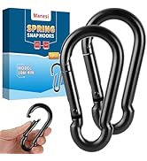 4 Inch Spring Snap Hooks 700LBS Capacity, Carabiner Clip, Heavy Duty Rope Connector, Quick Link C...