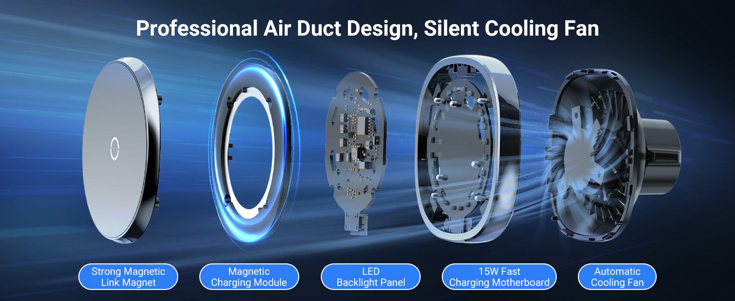 Magnetic Wireless Cup Charging Holder