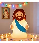 magical JD Little Jesus Night Light Mini Jesus Silicone Lamp Dimmable Nursery Nightlight for Kids...